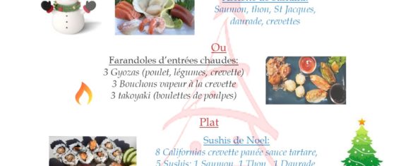 menu du soir noel 2023